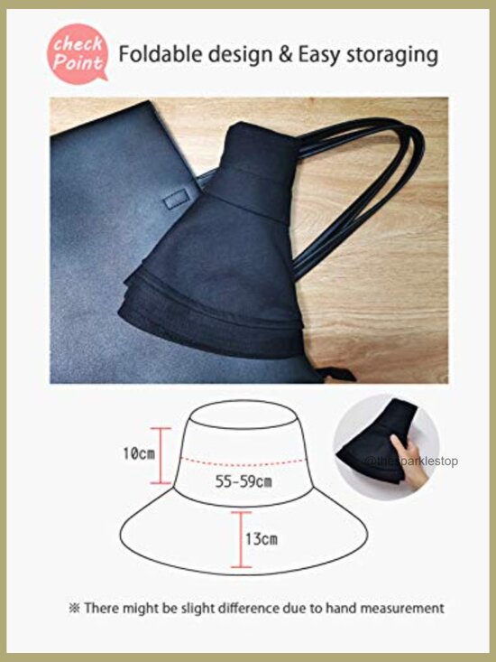 Wide Brim Bucket Hat UPF50+ Sun Protection Foldable Travel Beach